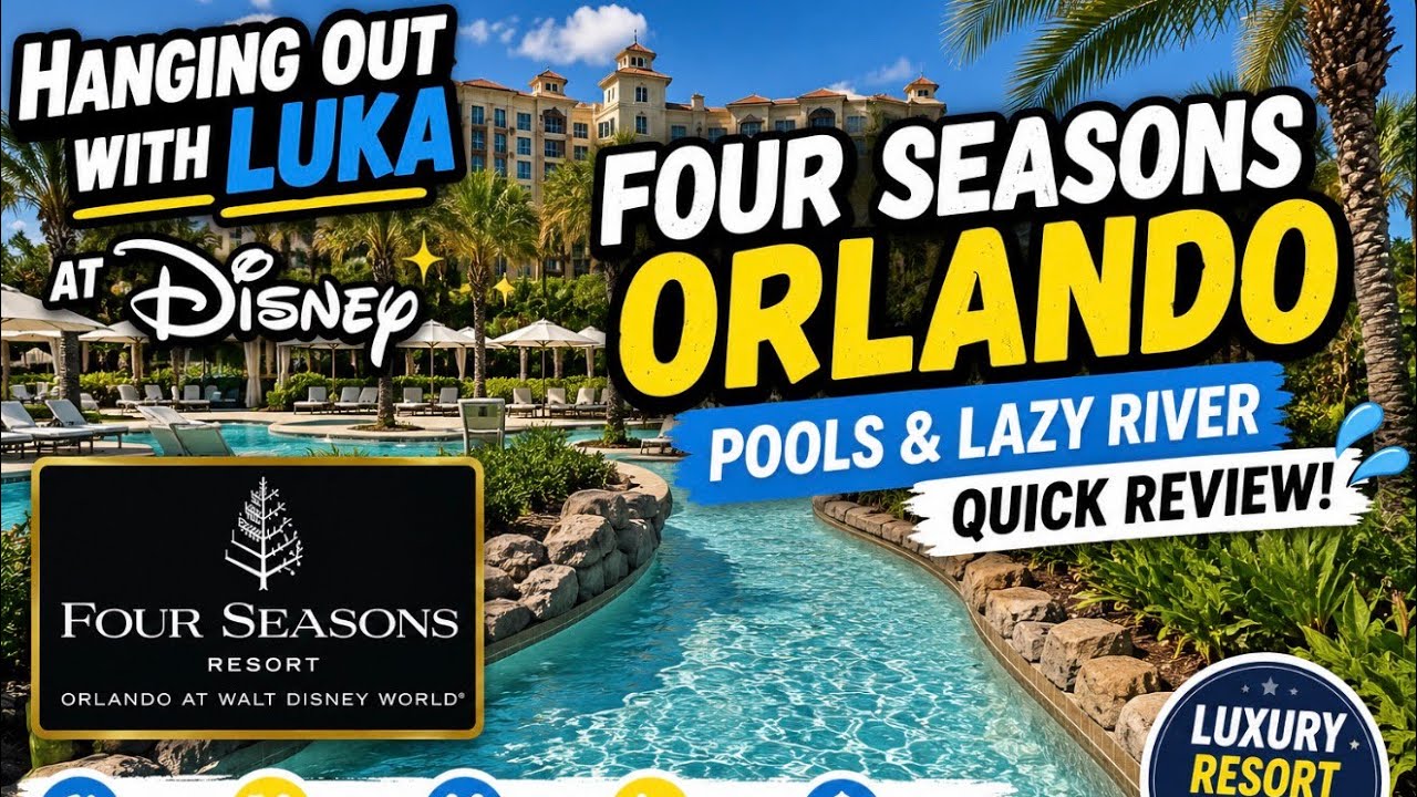 Four Seasons Orlando Pool & Lazy River Tour! 🌴 | Quick Resort Review at Disney World