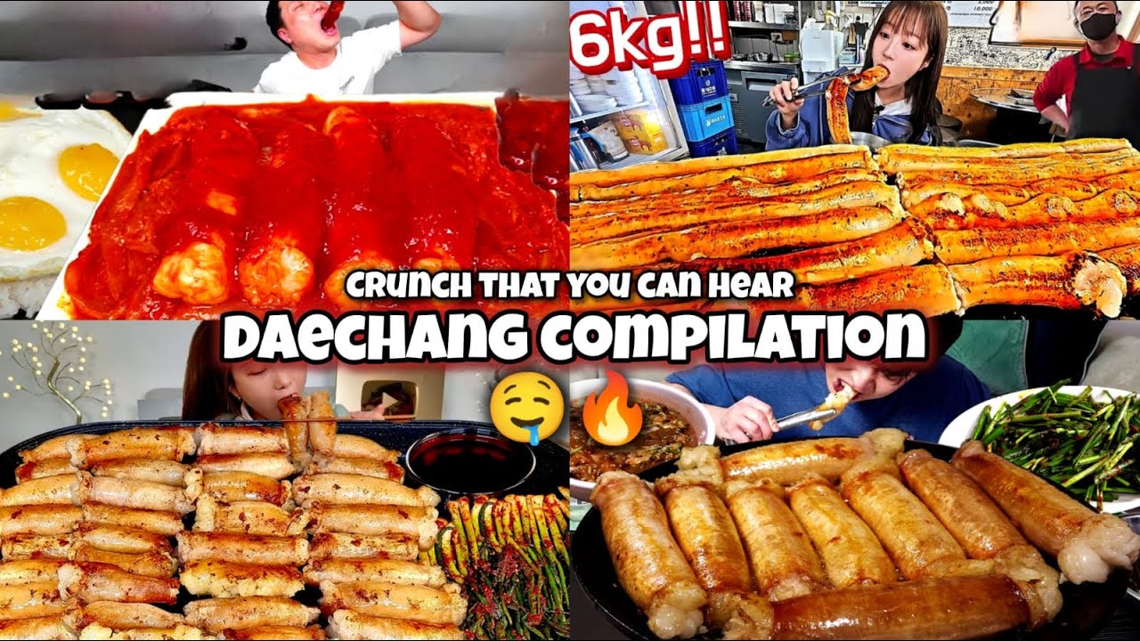 Juicy & Crunchy Daechang Mukbang 😋🔥 | Best Korean Grilled Intestine Compilation