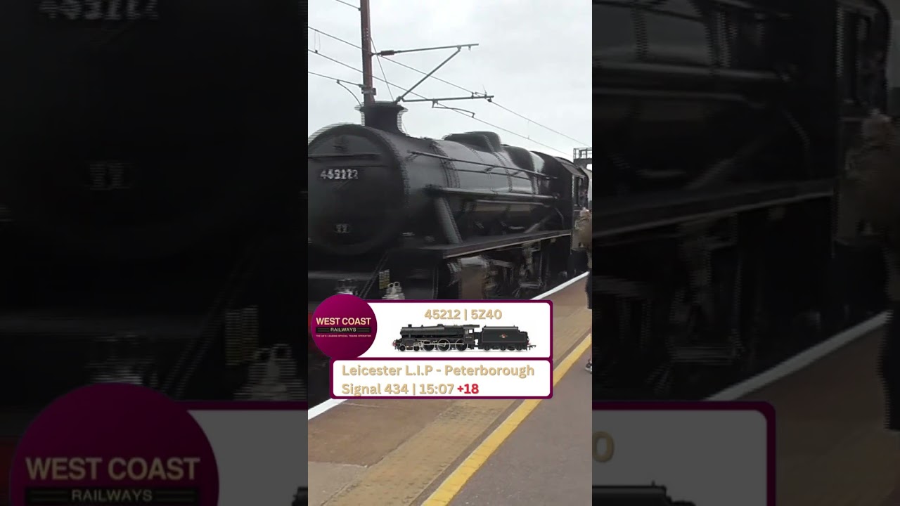 45212 passes through Peterborough to Prepare to take over from 60163 "TORNADO" | 03/05/25