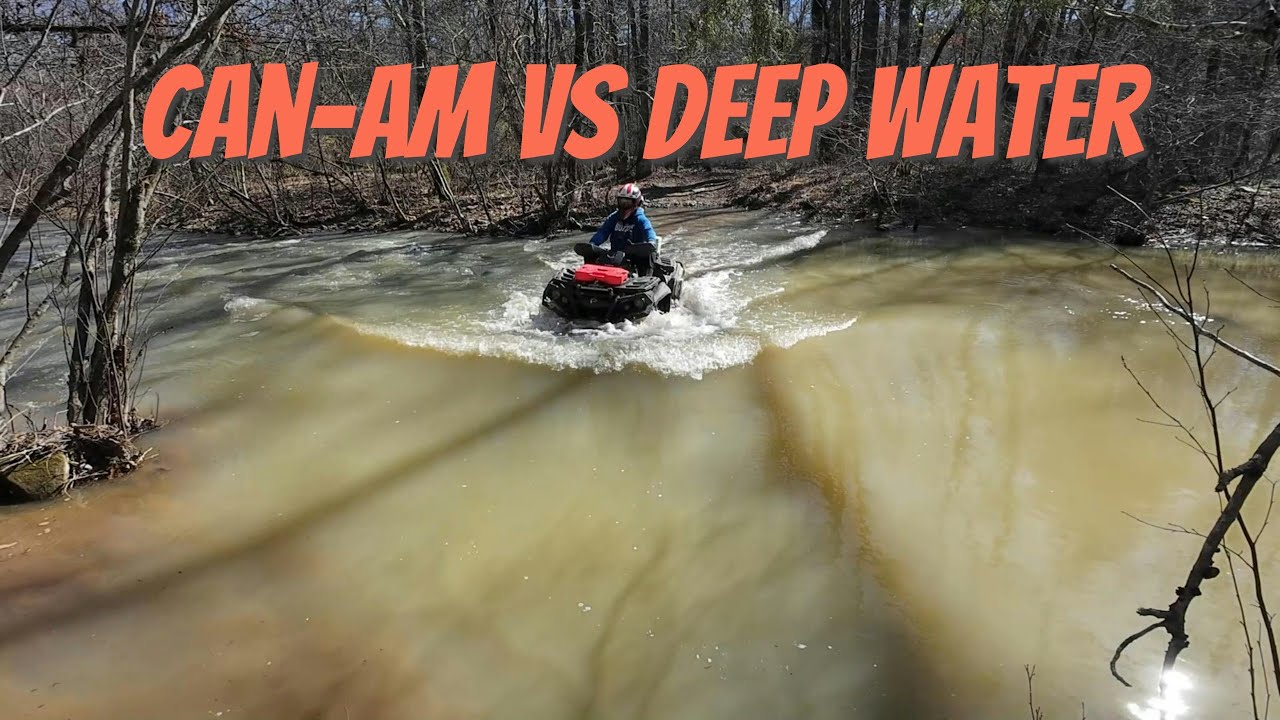 Flooded Creek Crossings - Brock Creek ATV Trails Can-Am Outlander 850