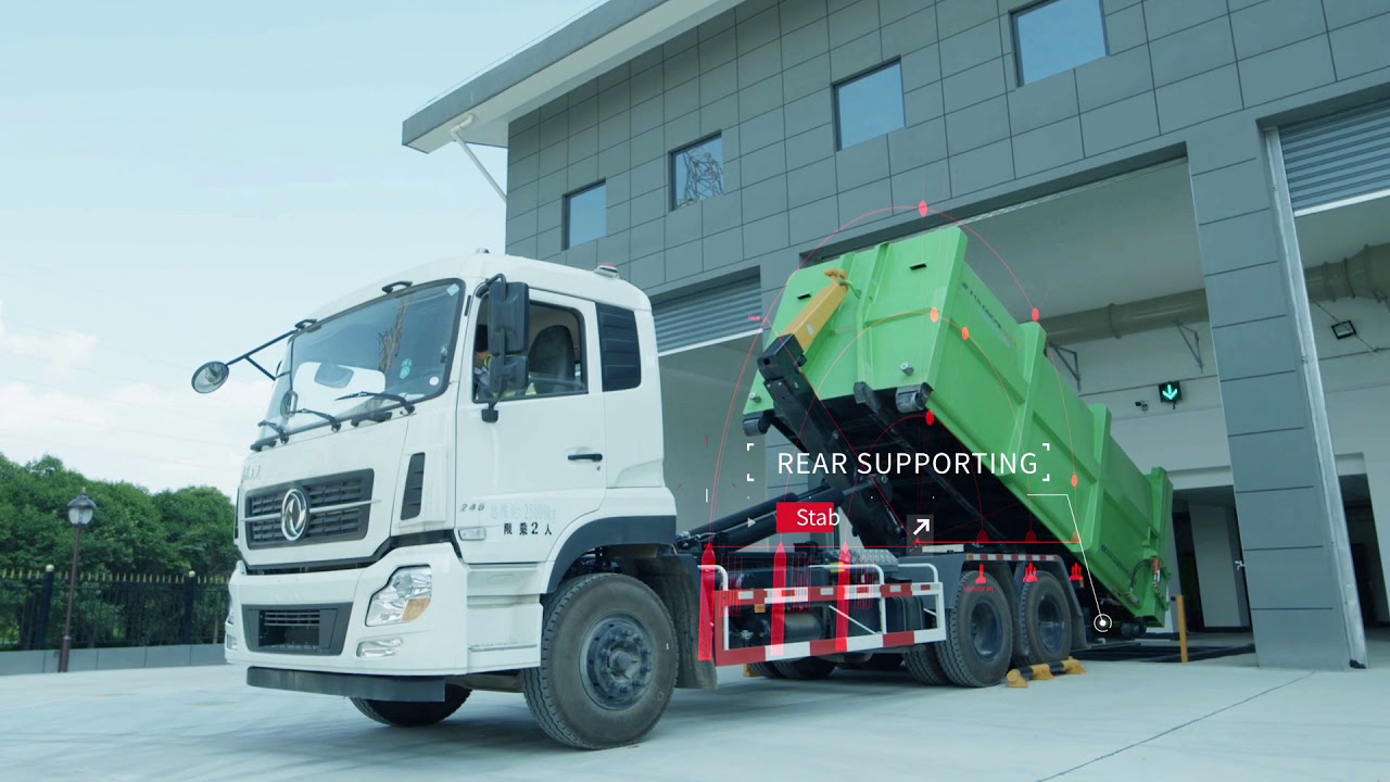 FULONGMA Hook Arm Garbage Truck