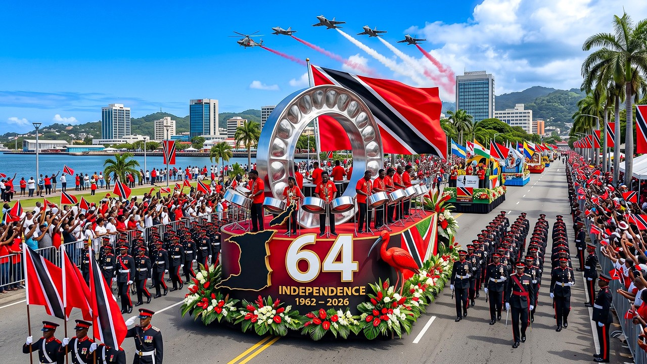 🇹🇹🎉 TRINIDAD & TOBAGO INDEPENDENCE DAY 2026 | 64TH ANNIVERSARY | GRAND NATIONAL PARADE, INDEPENDENCE