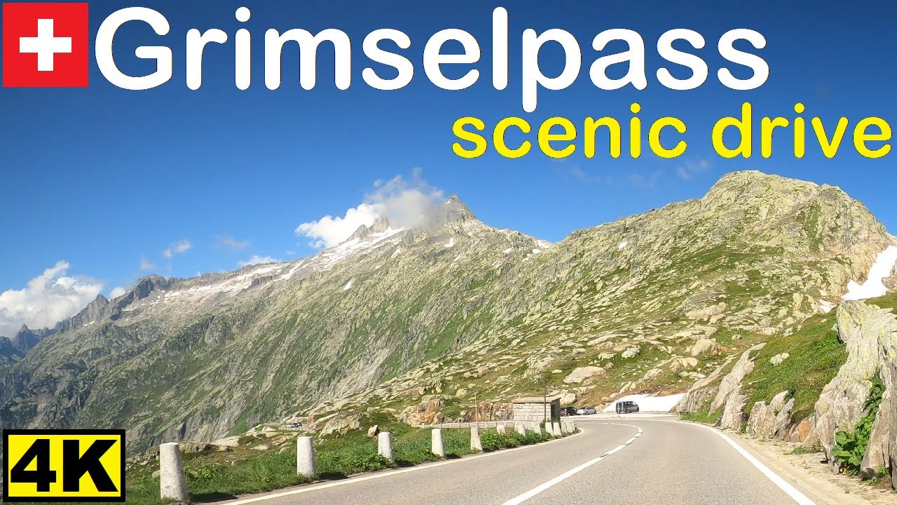 Scenic road trip into the swiss alps : Gletsch, Grimselpass, Guttannen