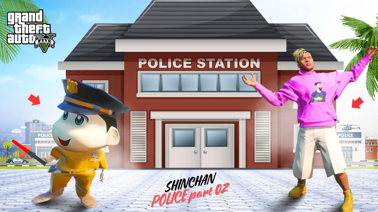 GTA 5: Franklin Met New Police Officer Shinchan IPS In Gta5...! ( Gta5 mods )