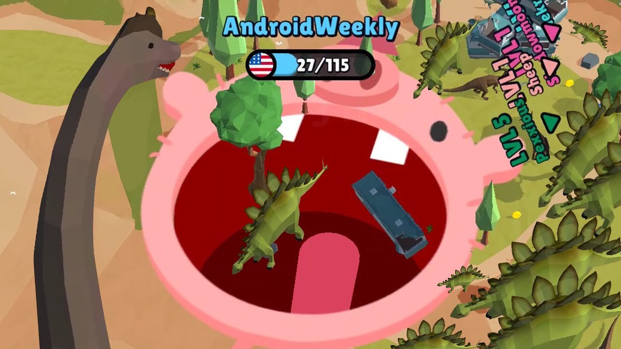 HOLE.IO - Level Up Hole, Android io games, Offline io game, Gameplay Walkthrough Fake Multiplayer