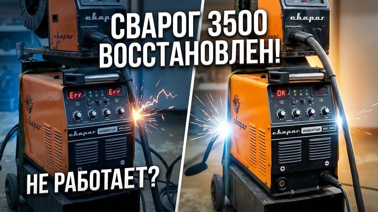 Сварог 3500 не работает? Смотрите полный процесс диагностики