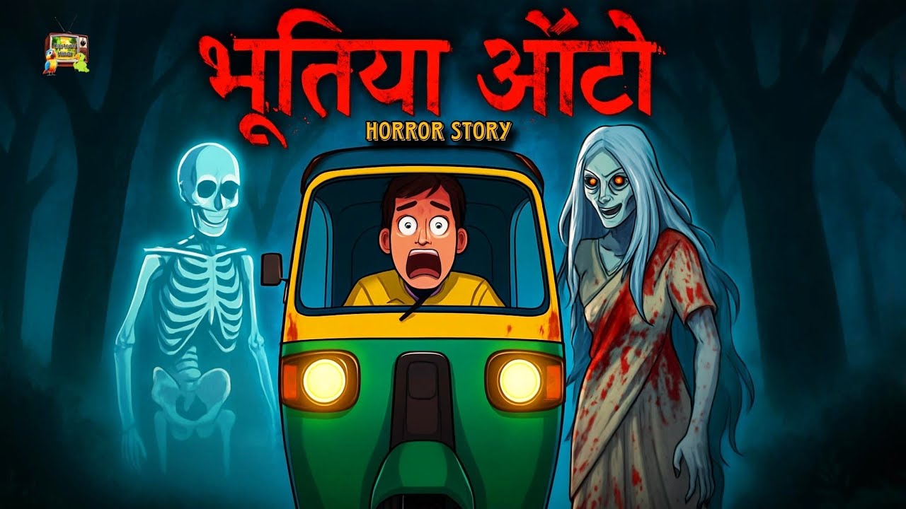 भूतिया ऑटो | Hunted Auto | Chhalava raste ka | छलावा | horror stories | cartoonhindi stories