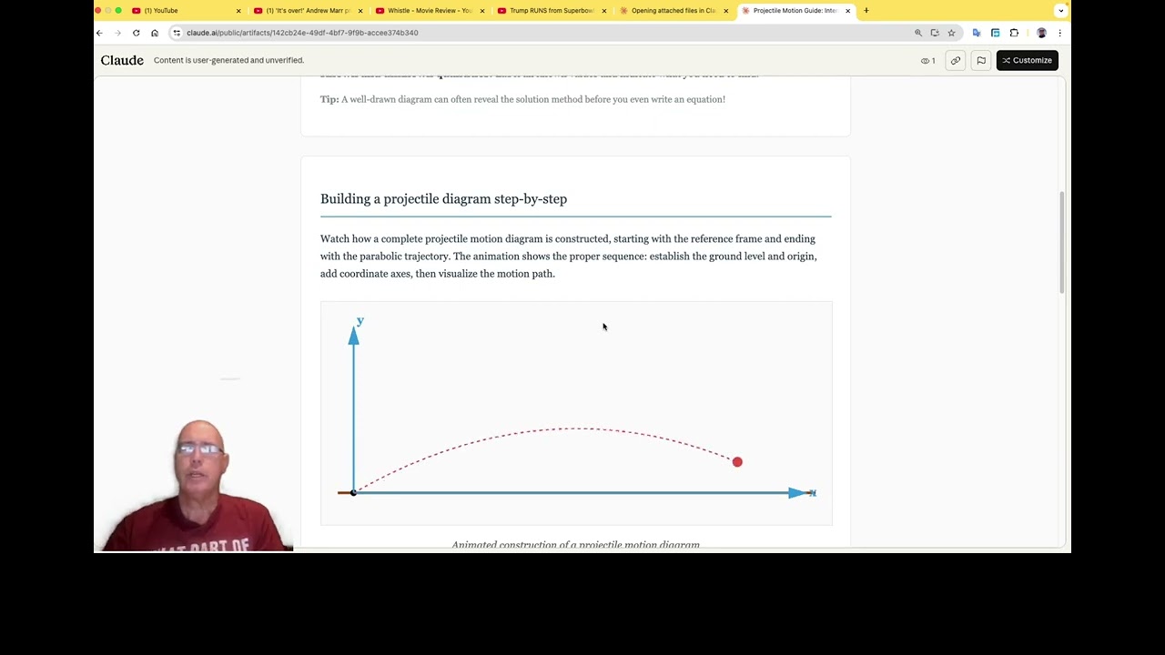Introduction to a basic projectile study app
