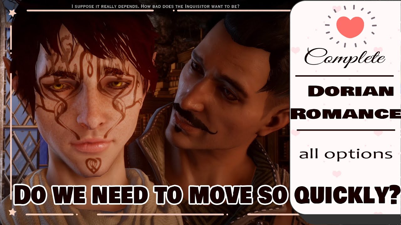 Dorian romance all options【Dragon age inquisition】alternative options