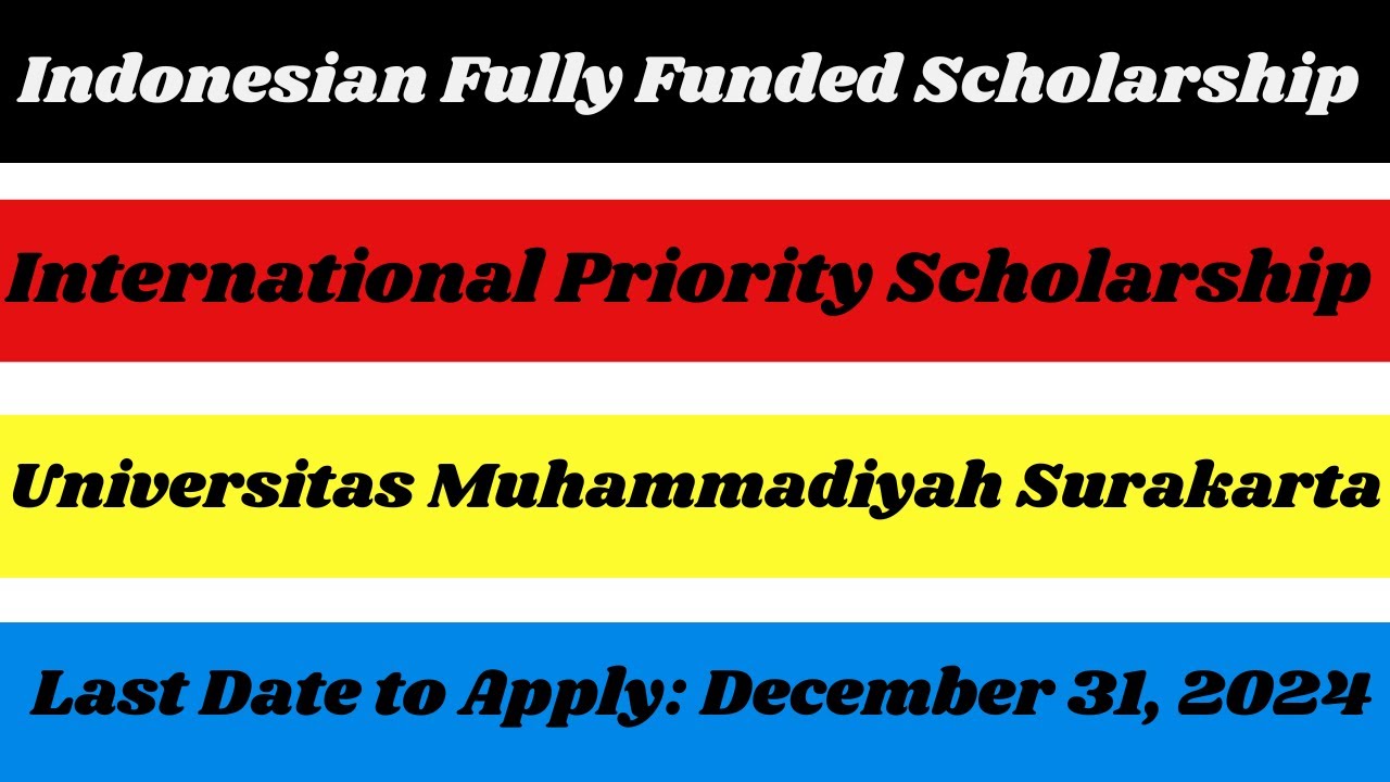 UMS International Priority Scholarship Fully Funded Opportunities for Bachelor's, Master's, and PhD