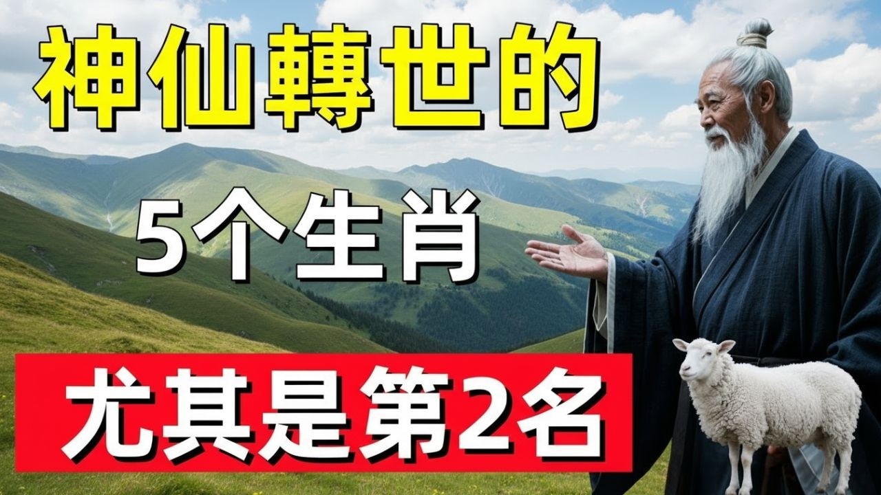 神仙轉世的5个生肖，尤其是第2名，簡直就是超凡脫俗！#修行思維 #修行 #福報 #禪 #道德經 #覺醒 #開悟 #禅修☯