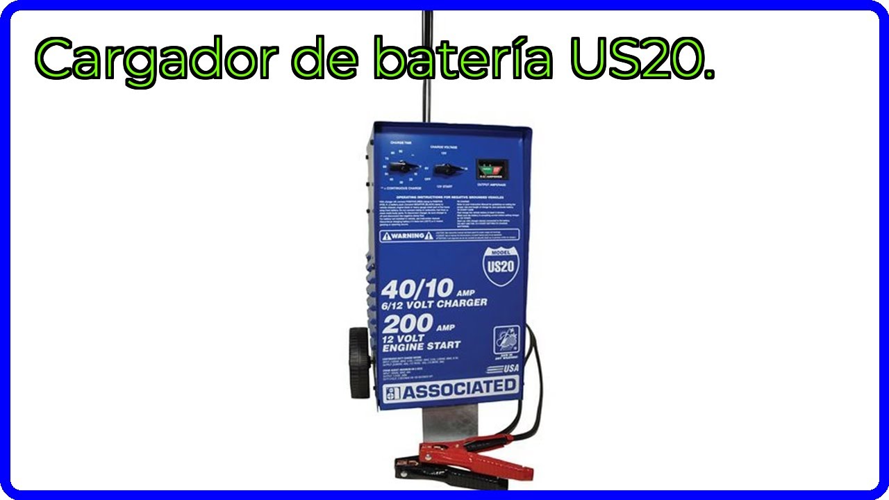 RESEÑA (2025) : Cargador de batería US20.. DETALLES ESENCIALES