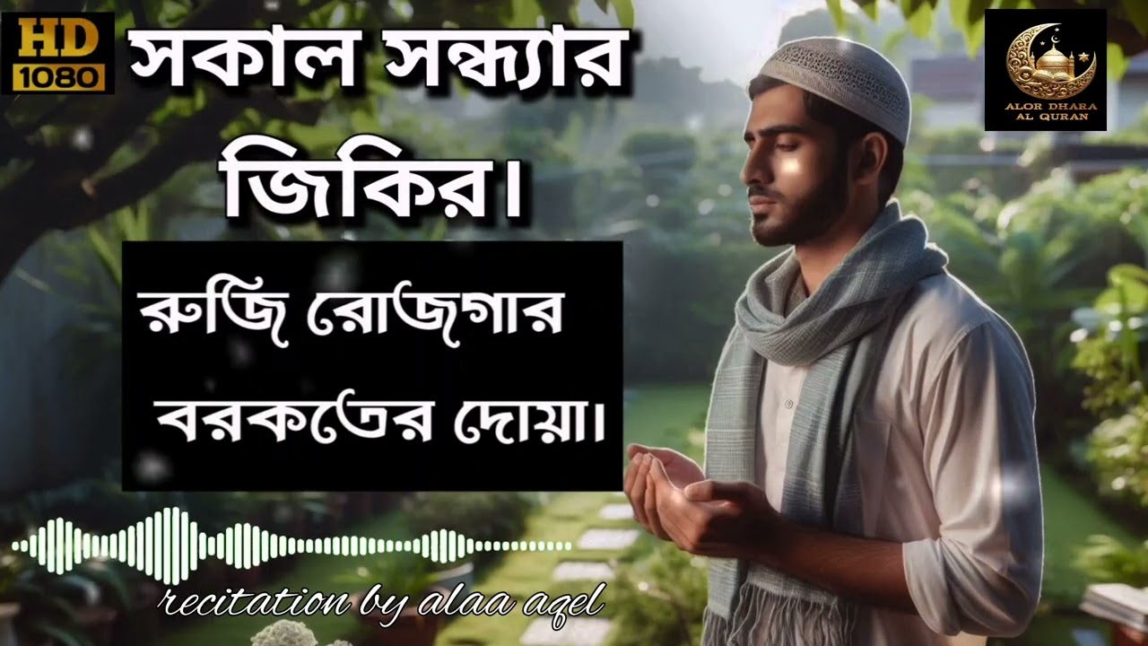 প্রতিদিন আমলের জন্য সকাল সন্ধ্যার জিকির ও দোয়া l Morning evening Jikir and Dua. Alaa Aqel