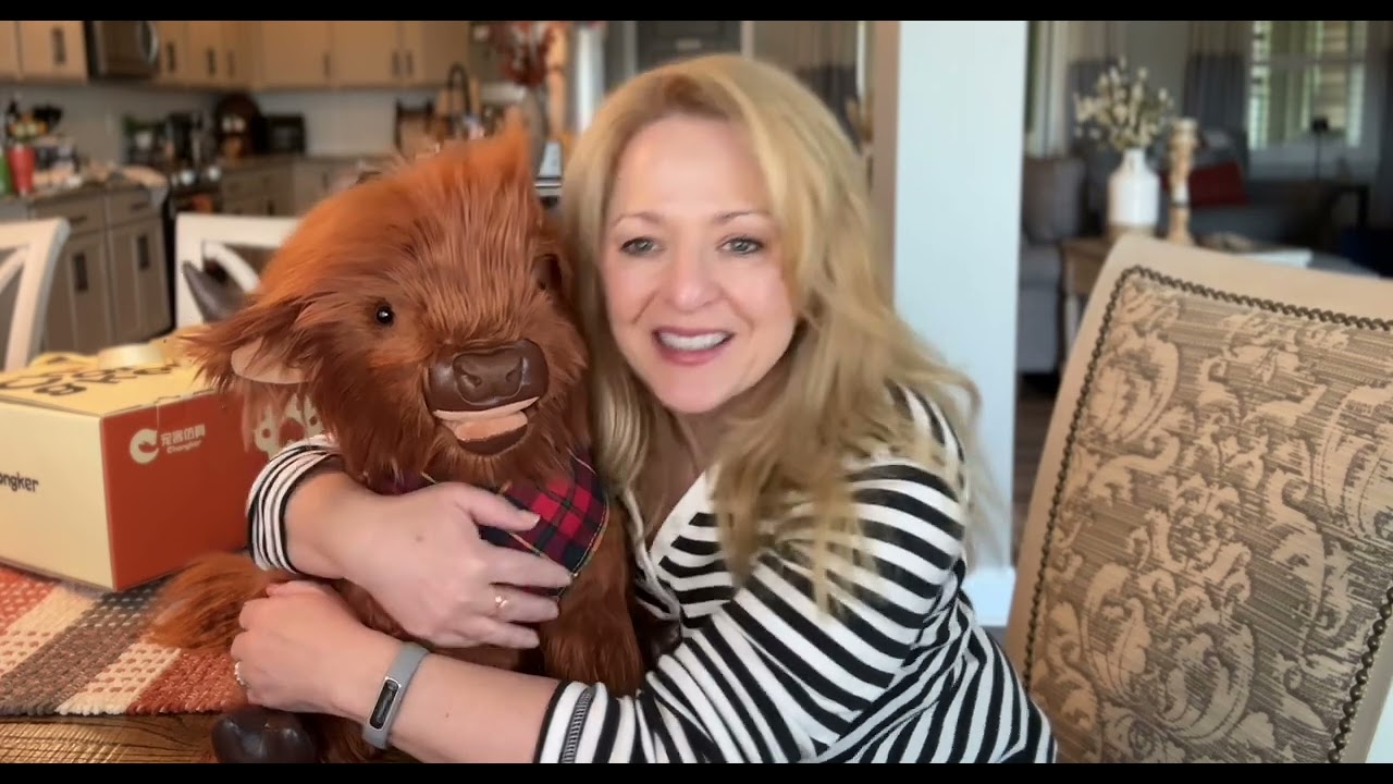 Is This the Cutest Weighted Plush? Chongker Highland Cow Review #ad