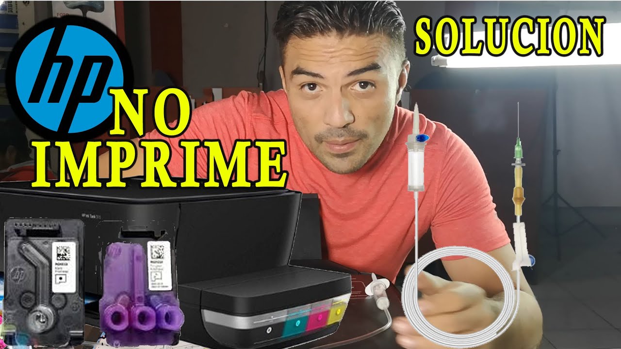 impresora hp no imprime/ Sacar el Aire  SOLUCI&Oacute;N 100%/modelos 115,315,316, 415,515,615,5810