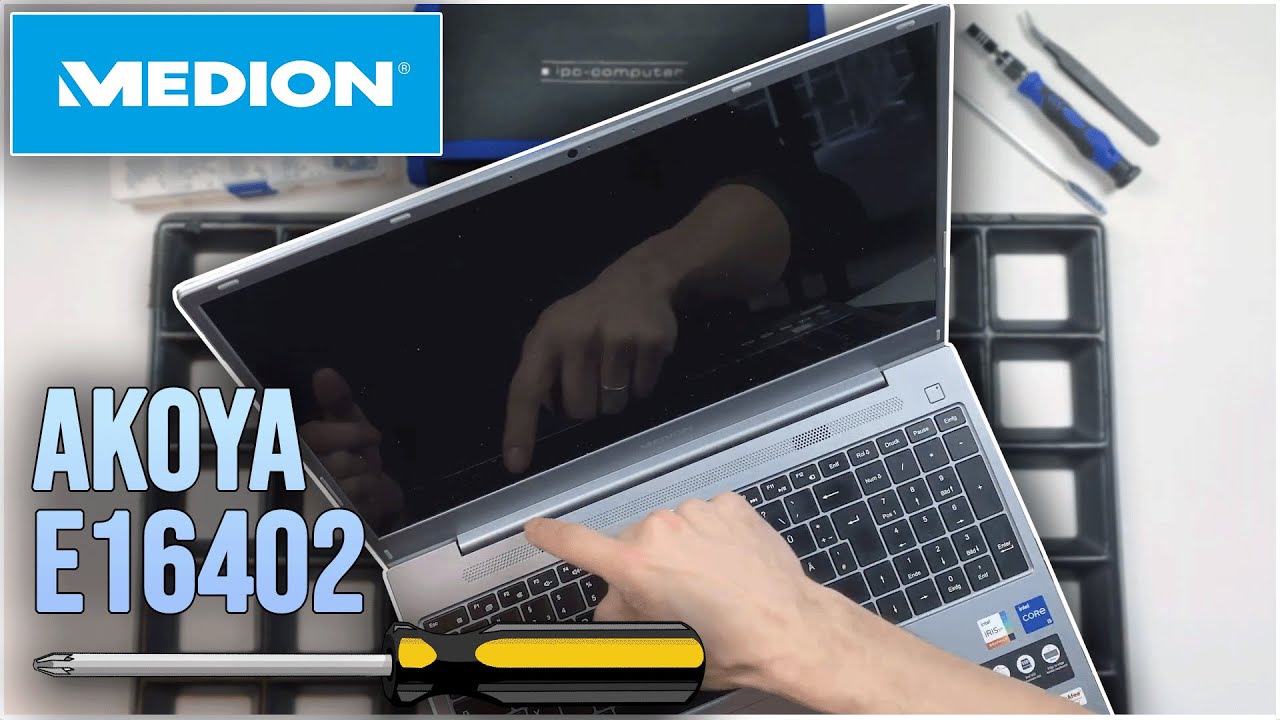 Medion Akoya E16402 von Innen - RAM, SSD, Akku, Lüfter wechseln