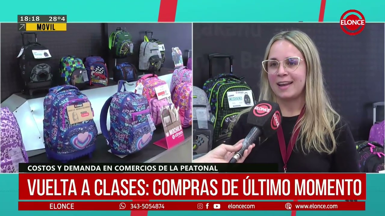Vuelta a clases: compras de &uacute;ltimo momento en comercios de la peatonal San Mart&iacute;n