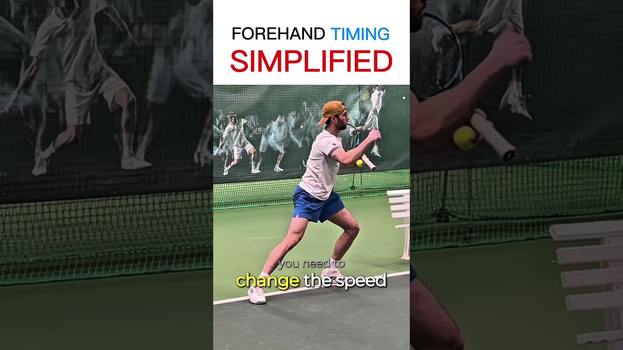 Forehand Timing Simplified (Copy This Technique) #tennis #tennisforehand #forehand #tennislesson