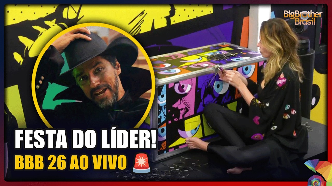 BBB26 🔥 AO VIVO: Festa do Líder + Ana Paula barrada do baile