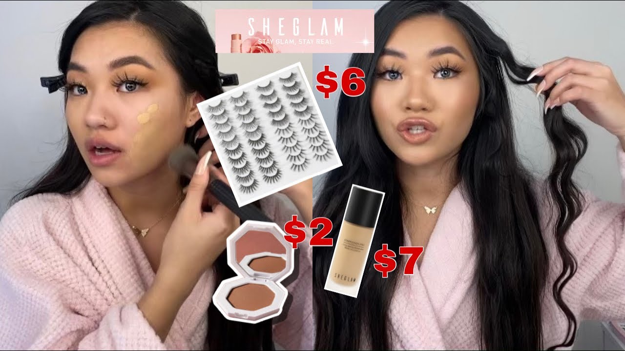 TESTING SHEGLAM MAKEUP... & HAIR TRANSFORMATION 💗