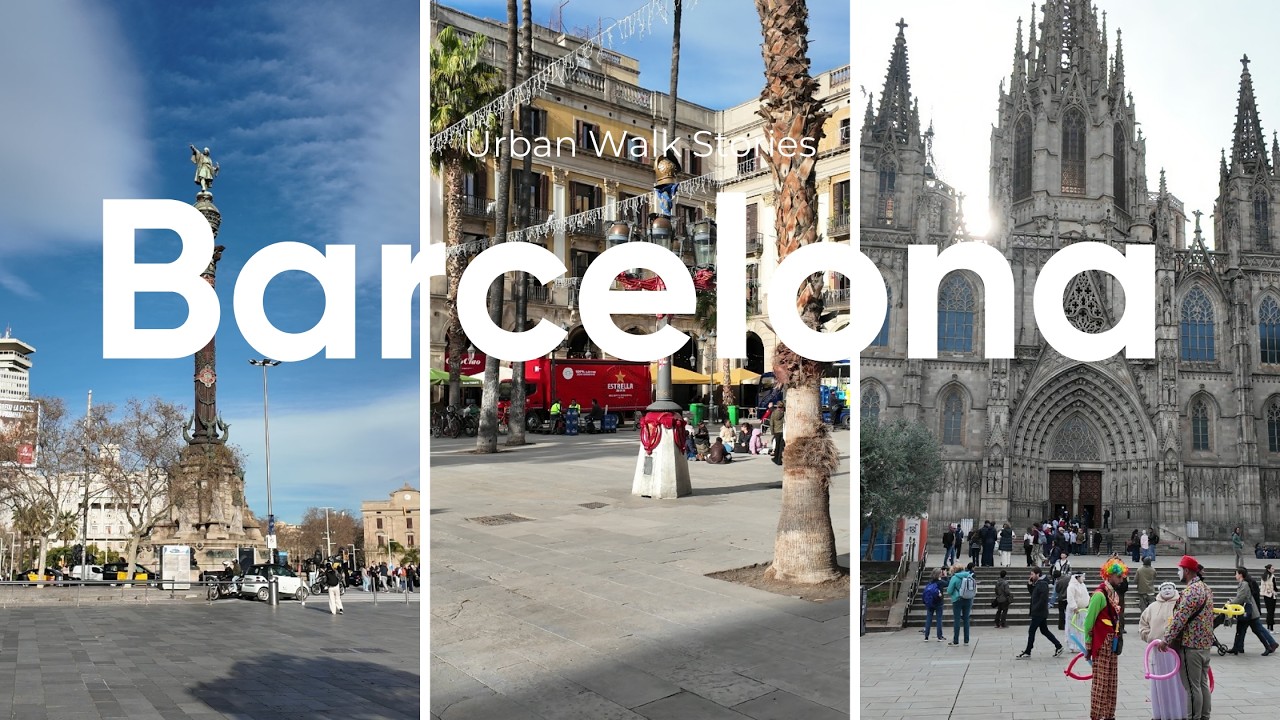 Barcelona 🇪🇸 | Barri Gòtic, Plaça Reial | Sabah Yürüyüşü | 4K | Urban Walk Stories