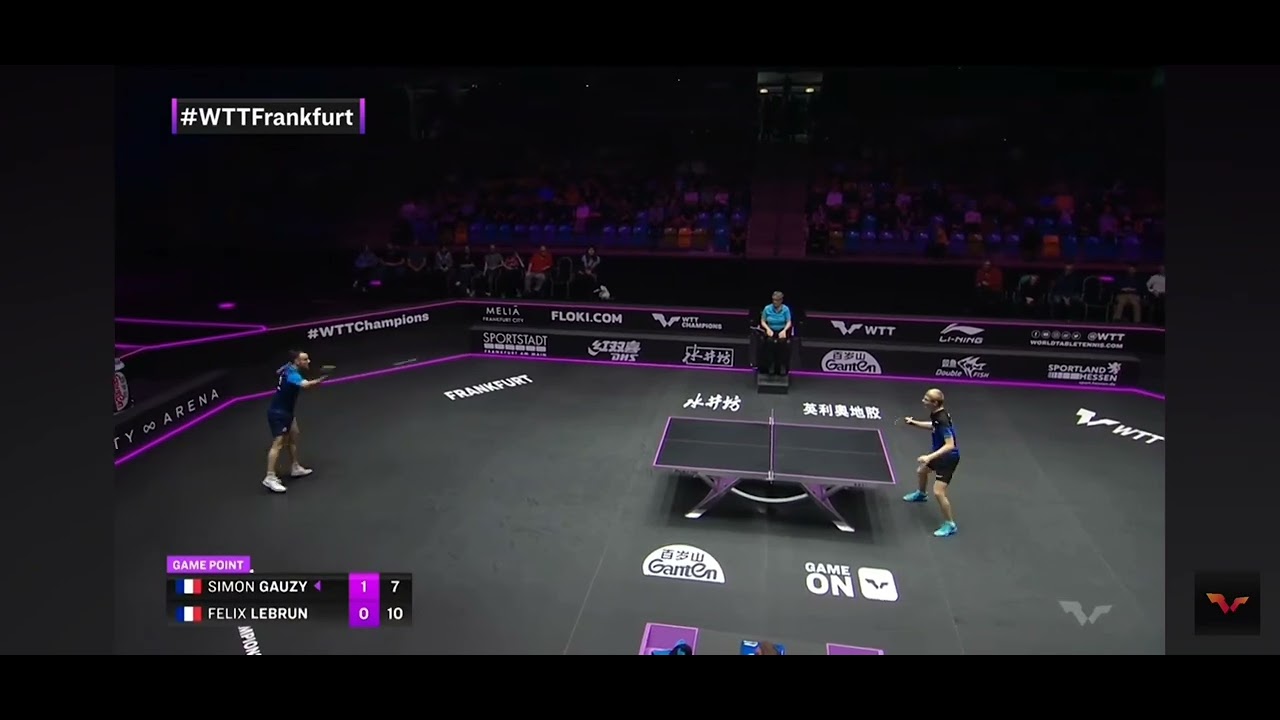 Amazing Point from Simon Gauzy vs. Felix Lebrun