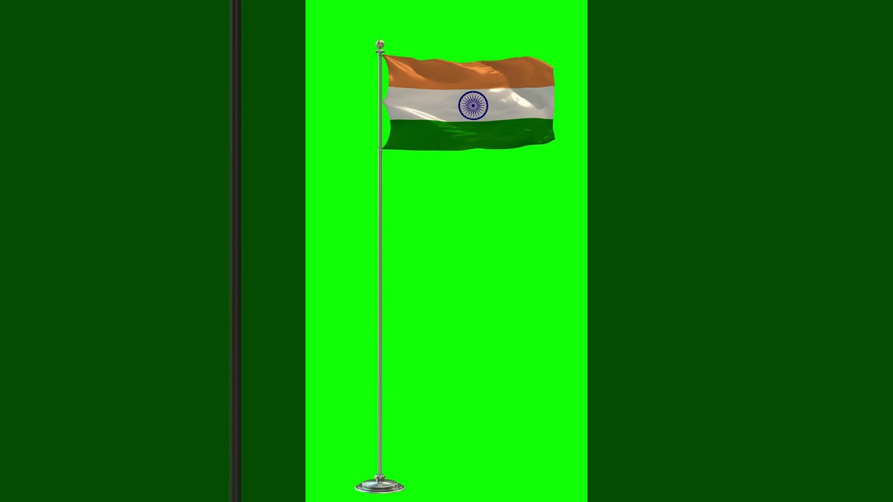 Green screen indian flag #odstudio