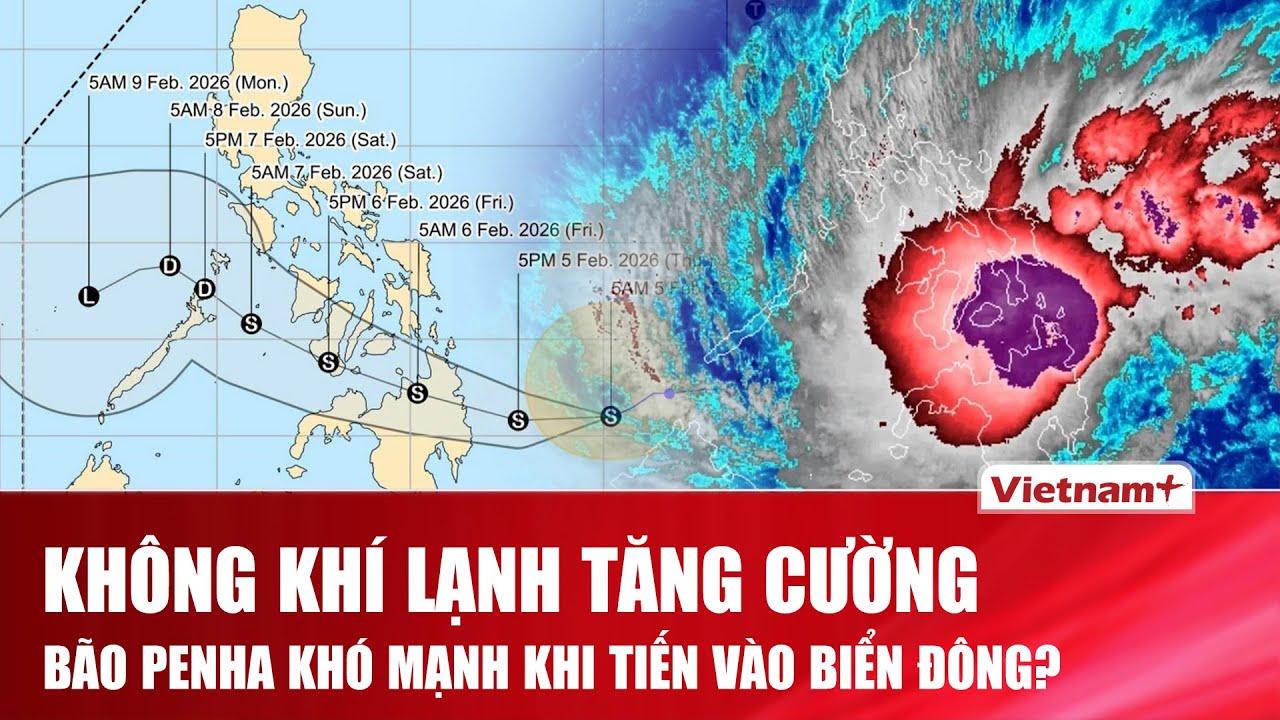 Cơ quan khí tượng cảnh báo sóng lớn khi bão Penha tiến gần khu vực Biển Đông