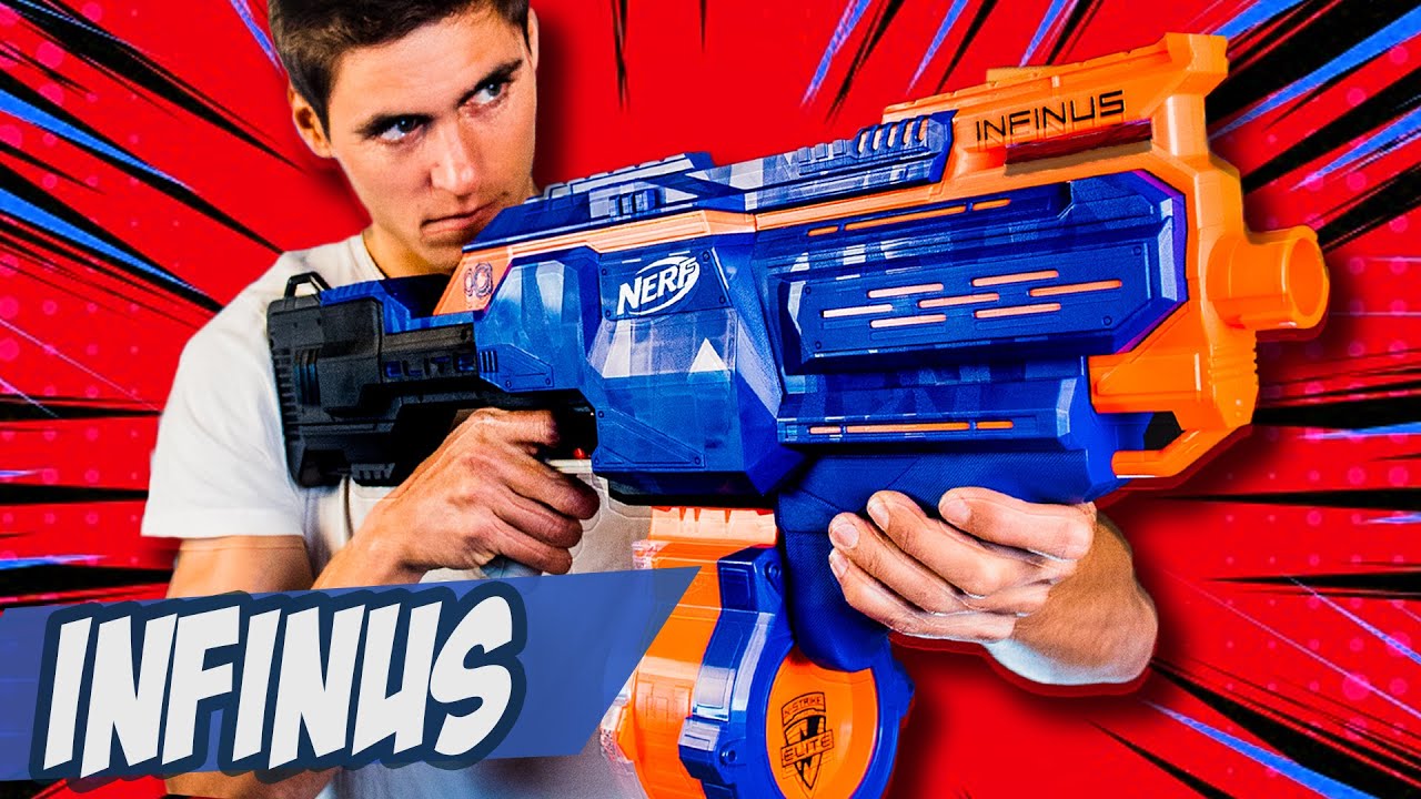 NERF INFINUS - MAGIA STRZELANIA I ŁADOWANIA! #pawełczaruje