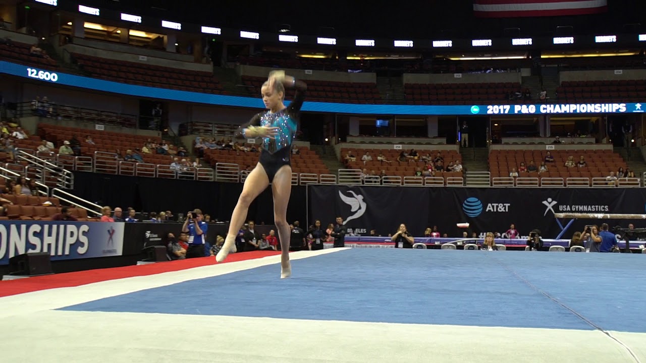 Olivia Dunne - Floor Exercise - 2017 P&G Championships - Junior Women - Day 1