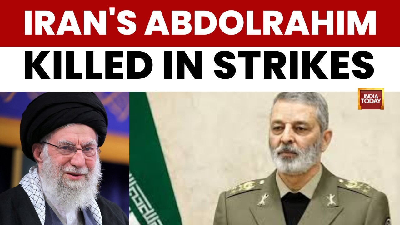 Iranian Armed Forces Chief Of Staff Abdolrahim Mousavi Killed in Strikes  | Iran-Israel War