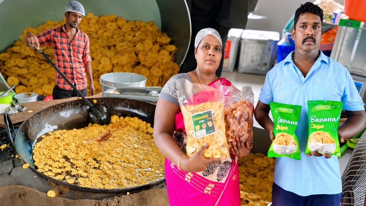 கேரளா நேந்திரம் சிப்ஸ் தயாரிப்பு தொழிற்சாலை | Banana Chips Manufacturing Industry | Siva Arun Tv