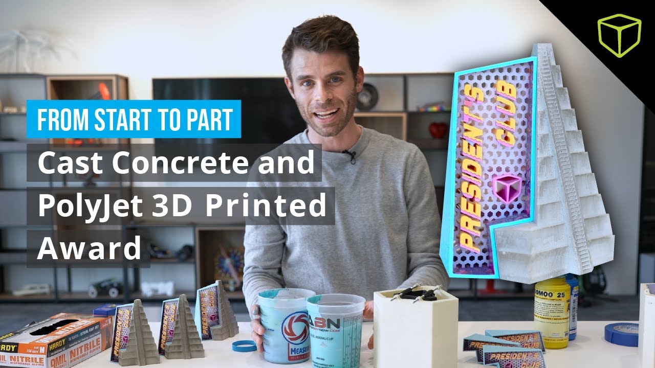 From Start to Part: Cast Concrete and PolyJet 3D Printed Award
