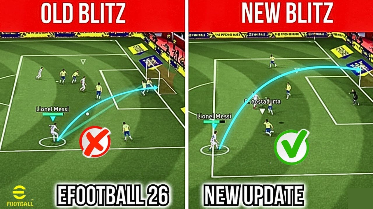 How to Blitz Like a Pro After the NEW UPDATE🔥Old vs New Blitz Curler🥶 eFootball 26 Mobile 