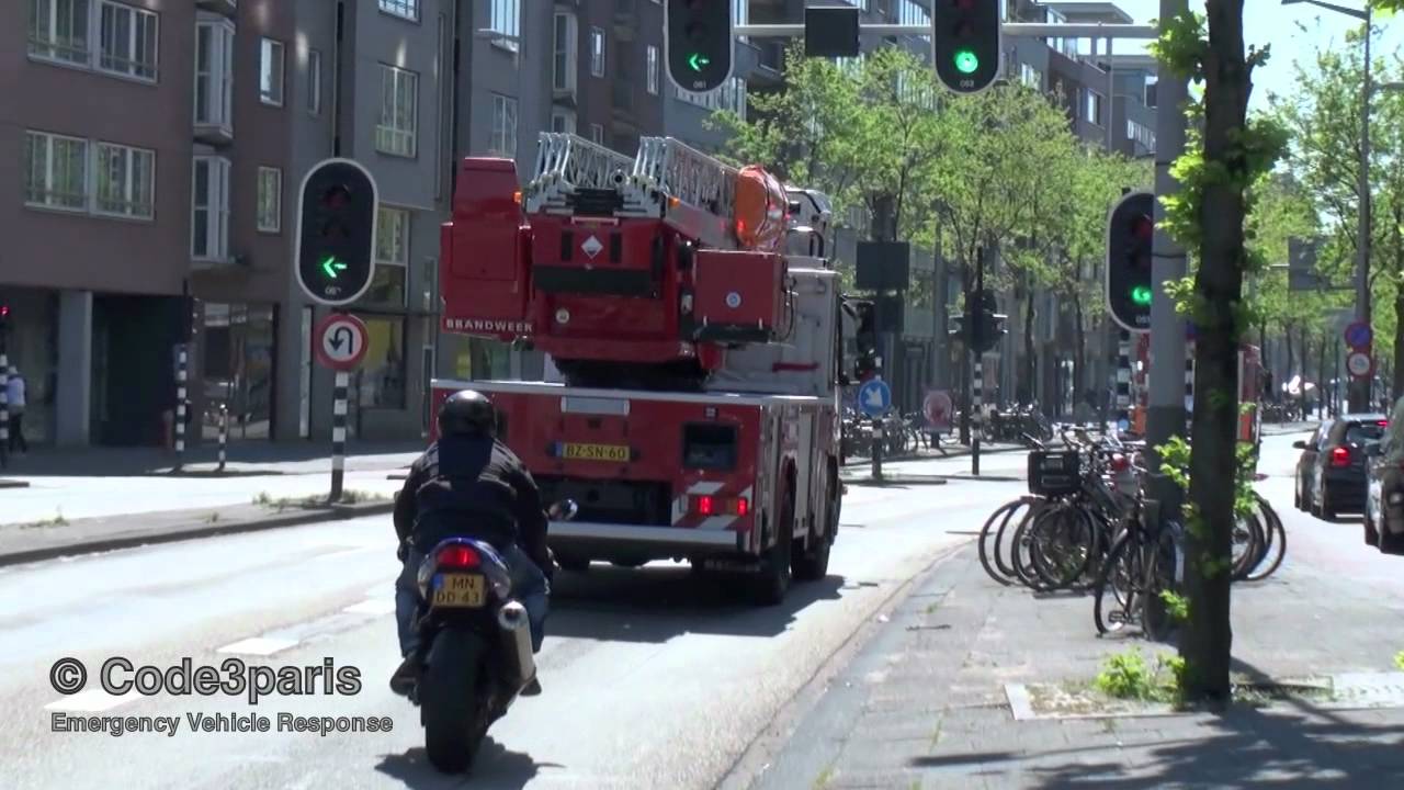 Amsterdam Fire Dept. Engine + Ladder // Brandweer Amsterdam TS + AL Kazerne Nico