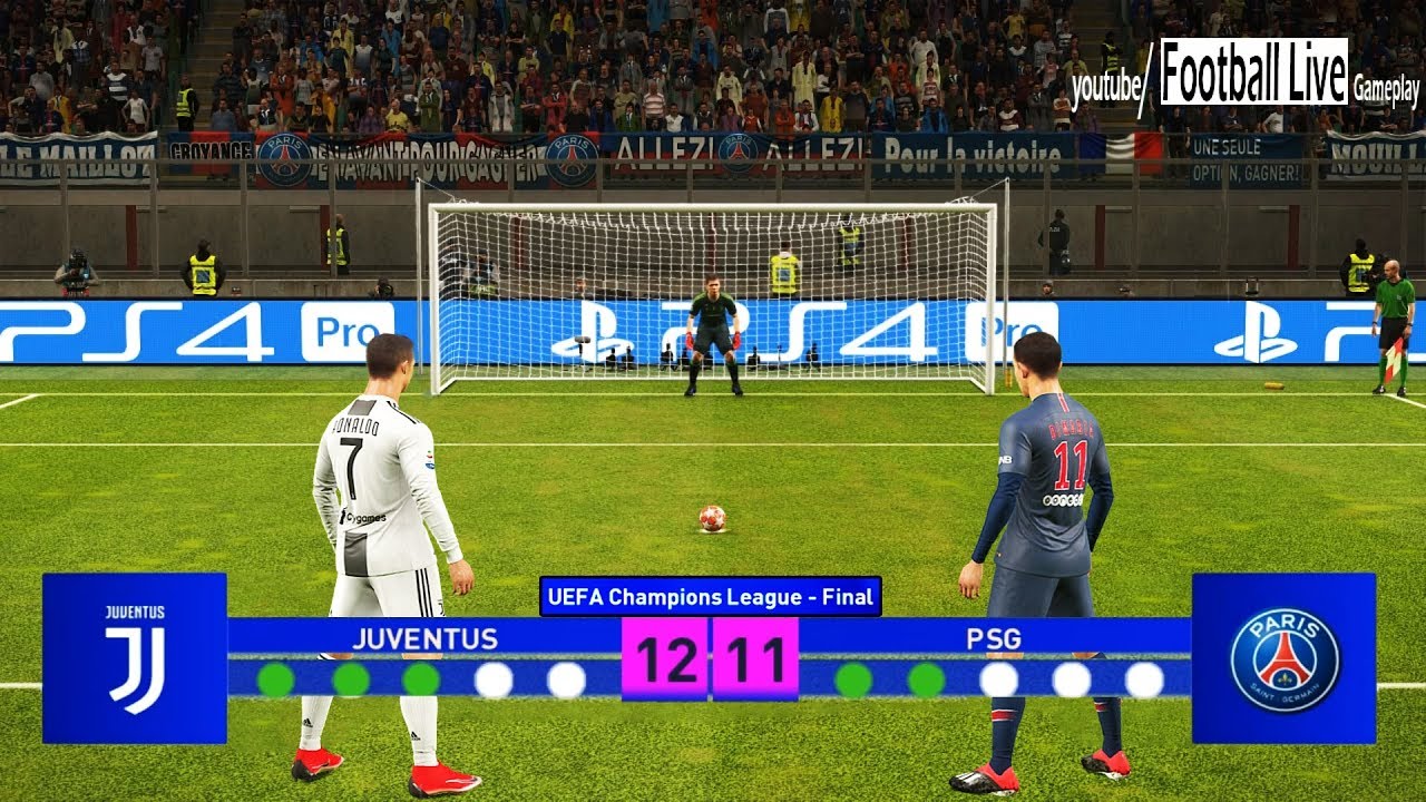 PES 2019 | Juventus vs PSG | Final UEFA Champions League (UCL) | Penalty Shootout