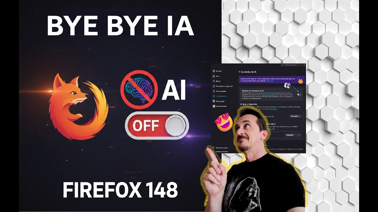 🚫 Firefox 148: Cómo desactivar la IA y recuperar el control de tu navegador