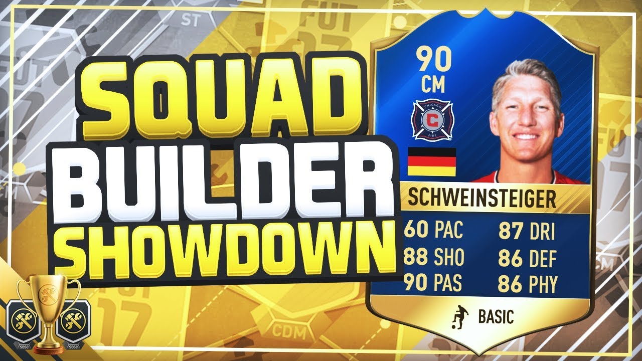 FIFA 17 SQUAD BUILDER SHOWDOWN CUP!! - TEAM OF THE SEASON 90 RATED SCHWEINSTEIGER!