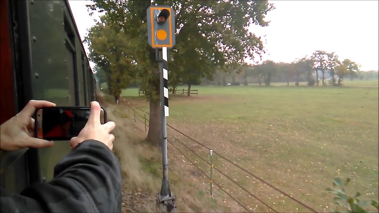 Mitfahrt Dampfzug Leeste nach Kirchweyhe mit 78 468 21.10.2018