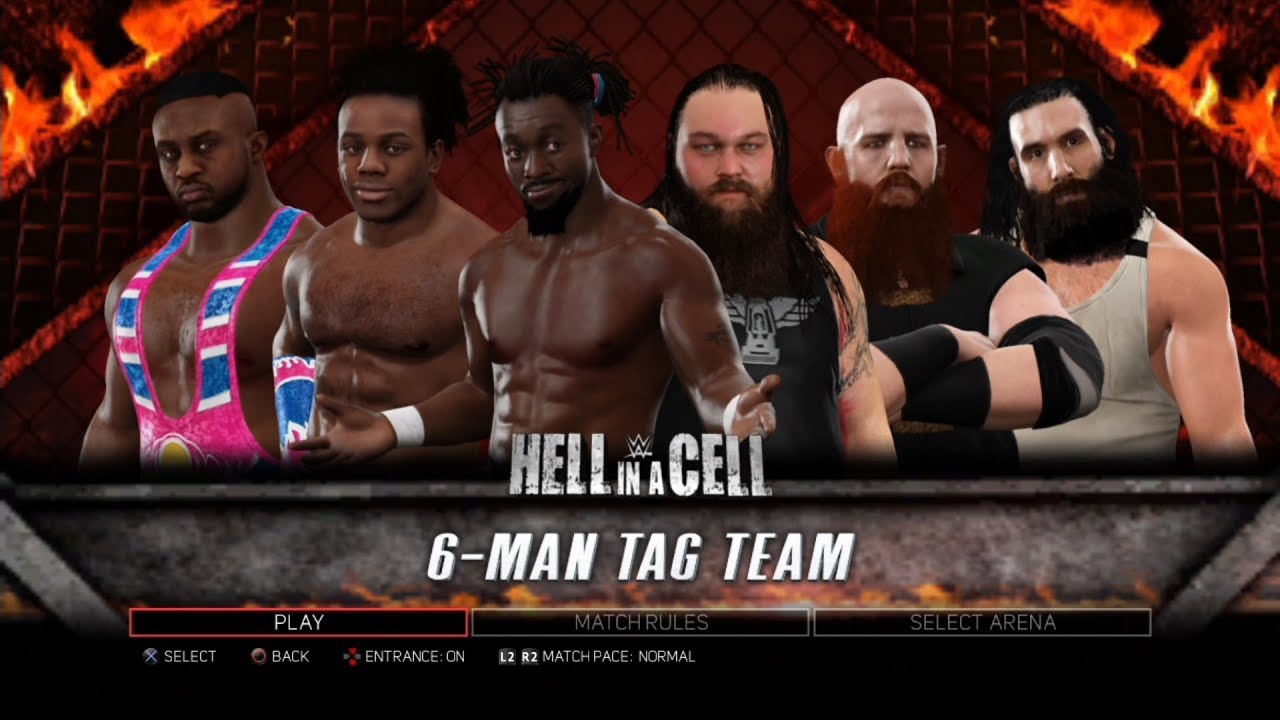 WWE 2K17 PS3 - The New Day VS The Wyatt Family