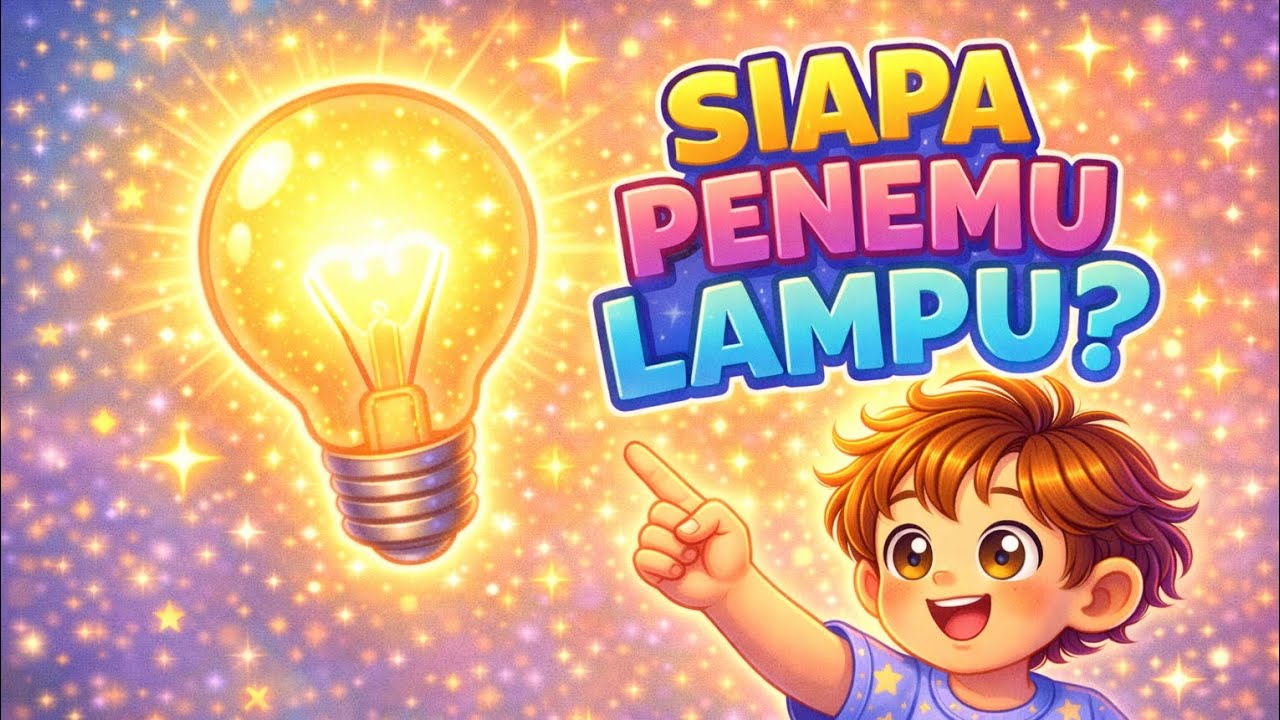 Siapa Penemu Lampu? 💡✨ Kisah Seru Thomas Edison untuk Anak!