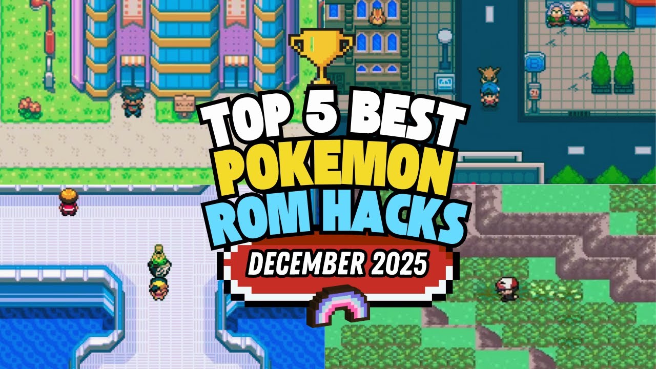 5 лучших хаков ROM-игр Pokemon за декабрь 2025 года! 💥🎉 #pokemon #romhacks #gba #nds
