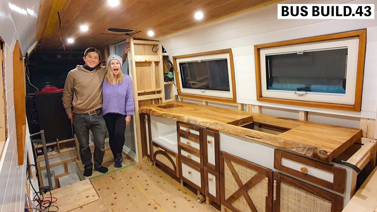 Завершение нашей самодельной кухни для переоборудования фургона-фургона