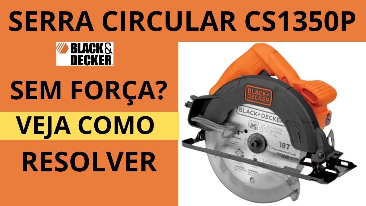 SERRA CIRCULAR MADEIRA - BLACK DECKER SOLTANDO FAÍSCAS