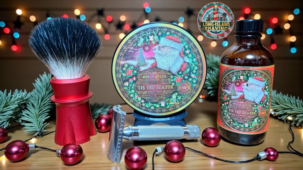 Рекомендуем сегодняшнюю SOTD Tis The Season от Noble Otter 🦦 бритьё с помощью RazoRock GOAT 🐐 + P...