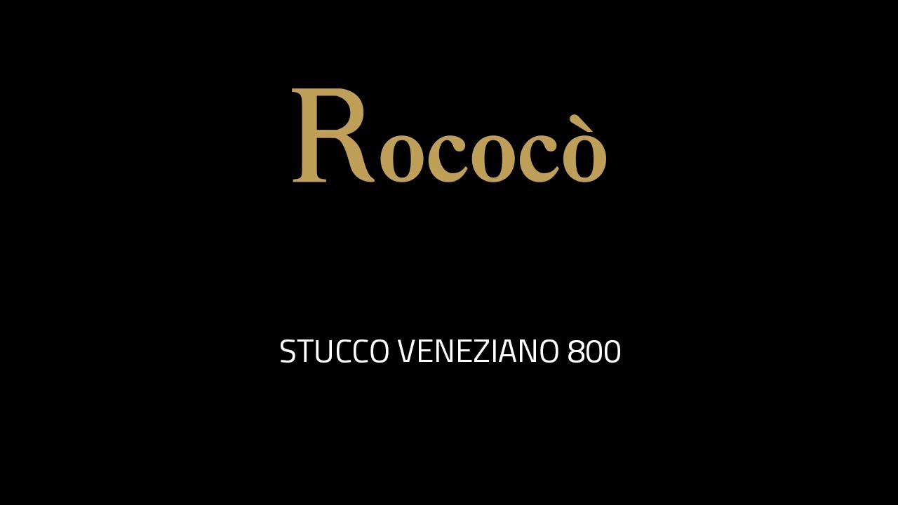 ROCOCO' VALPAINT - Stucco Veneziano 800 - Official Video