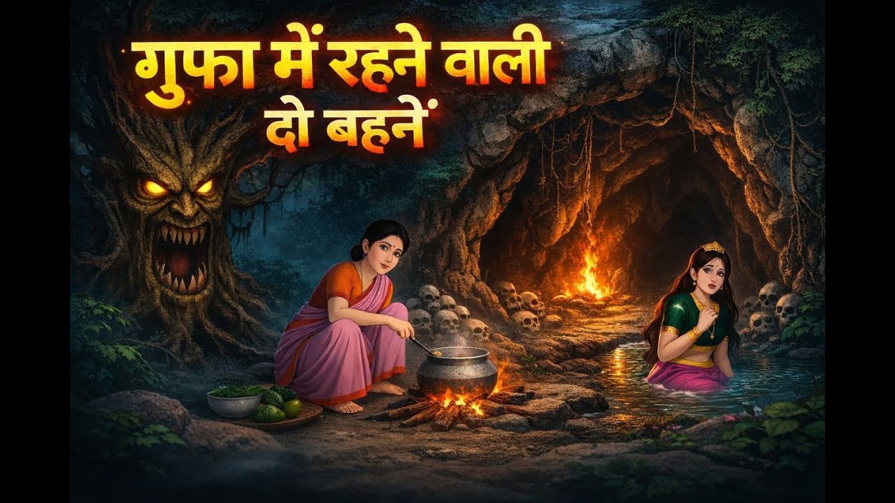 गुफा में रहने वाली दो बहनो और तीन विचित्र सवाल का रहस्य || Hindi Kahaniya || Moral Story ||