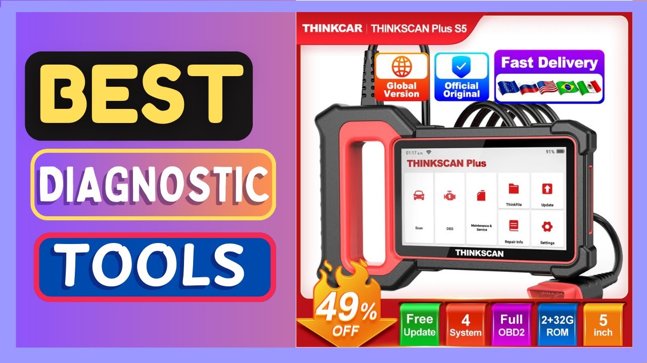 Best THINKCAR THINKSCAN PLUS S6 S5 OBD2 Scanner