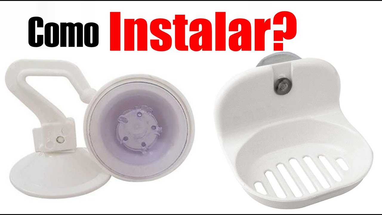 Instalando saboneteira e cabide de sucção com ventosa Daivak
