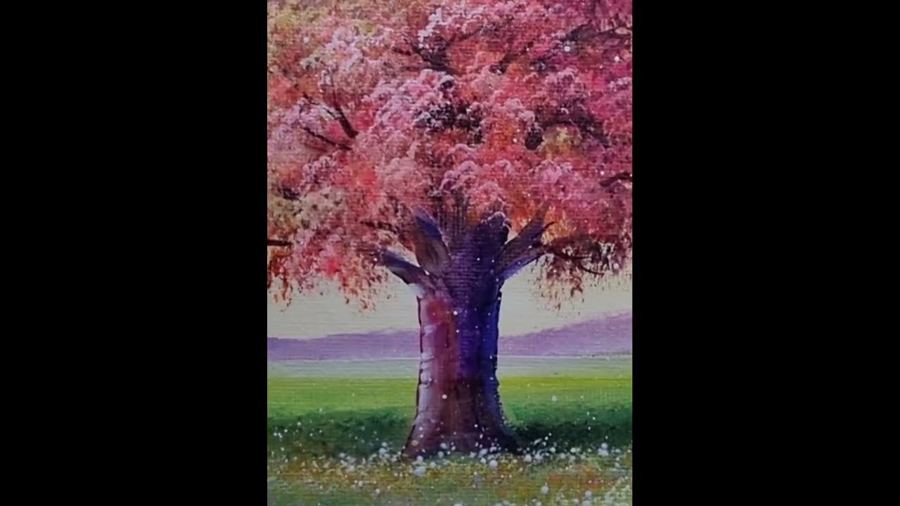 #아름다운 나무 | 아크릴페인팅 | 유화 | #Oil Painting | #oil Acrylic Painting [331]힐링영상취미미술 